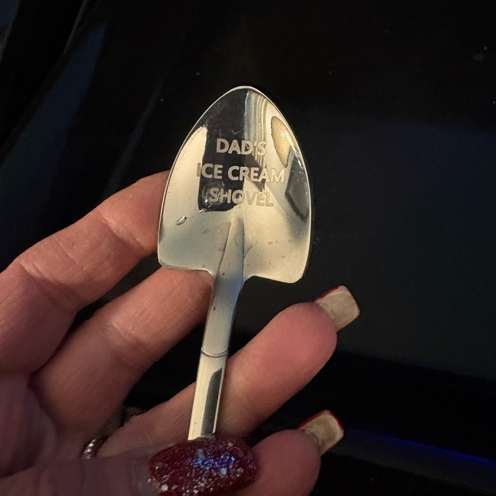 Personalized Dad's Ice Cream Shovel Funny Engraved Stainless Steel Spoon /Shovel - Picture 9 of 12